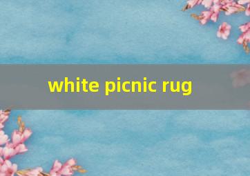 white picnic rug